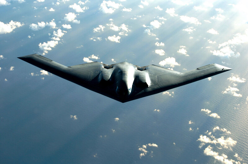 B-2 Spirit stealth bomber in flight