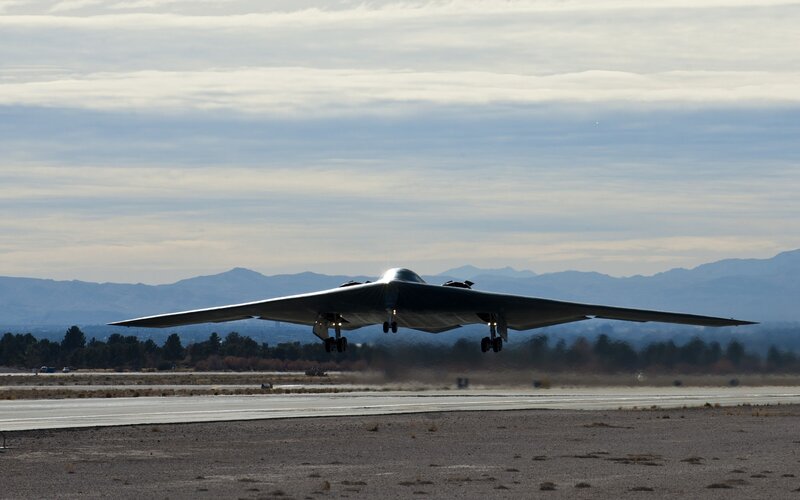 B-2 Stealth Bomber — Gray, Dramatic