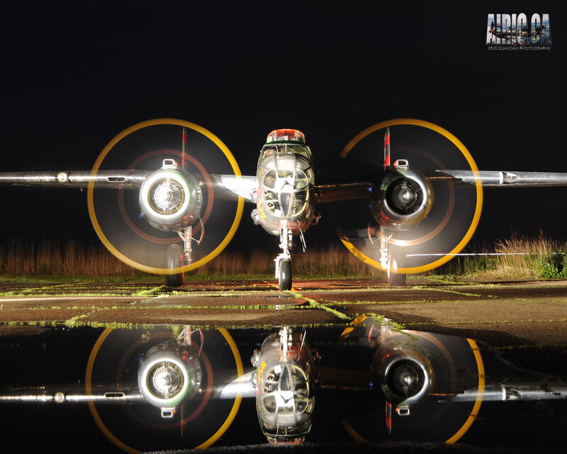B-24 Bomber Aircraft — Black
