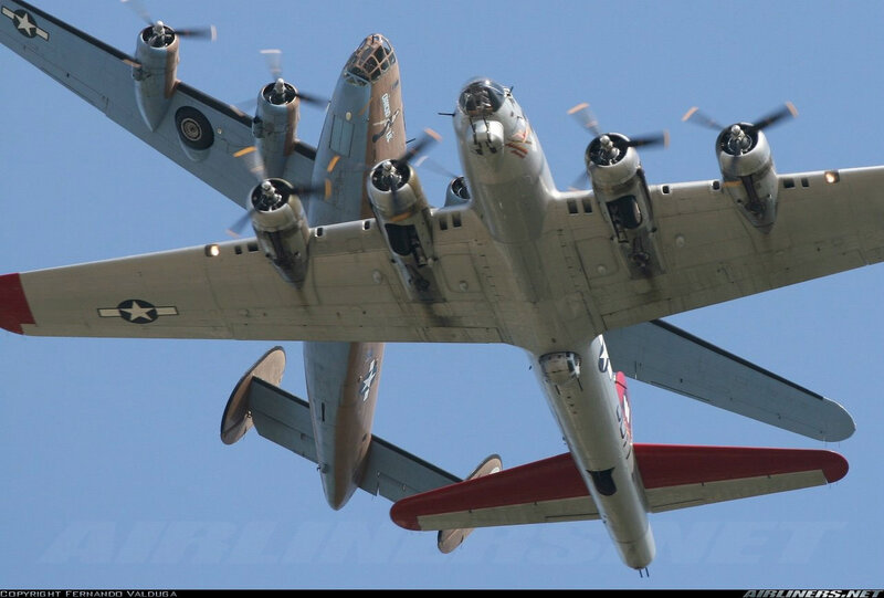 B-24 bomber in flight