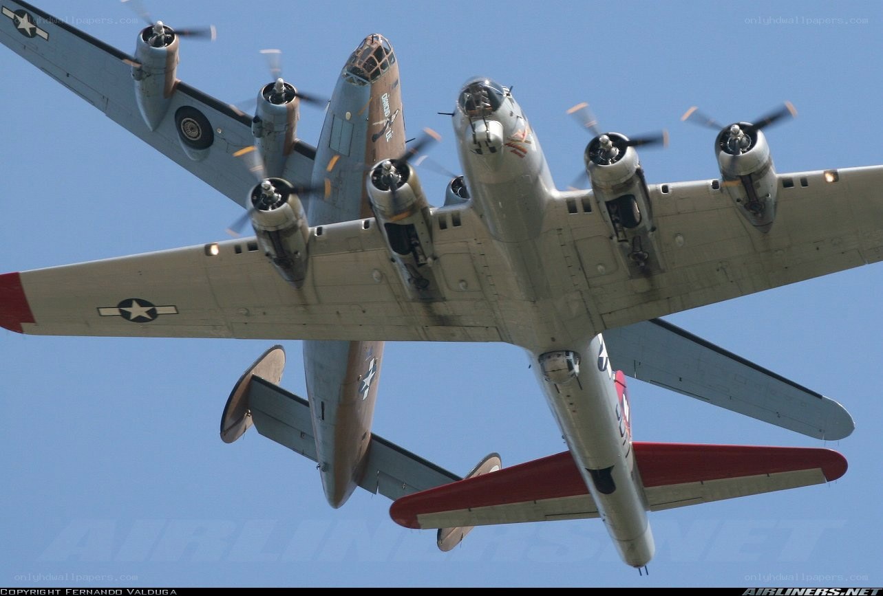 B-24 bomber in flight