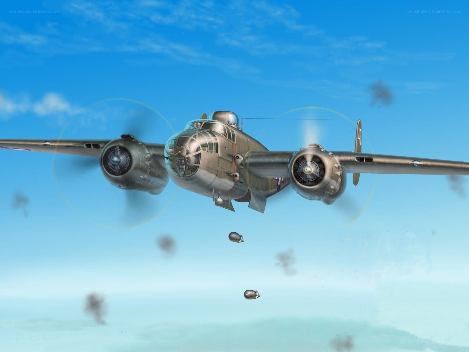 B-24 bomber in flight