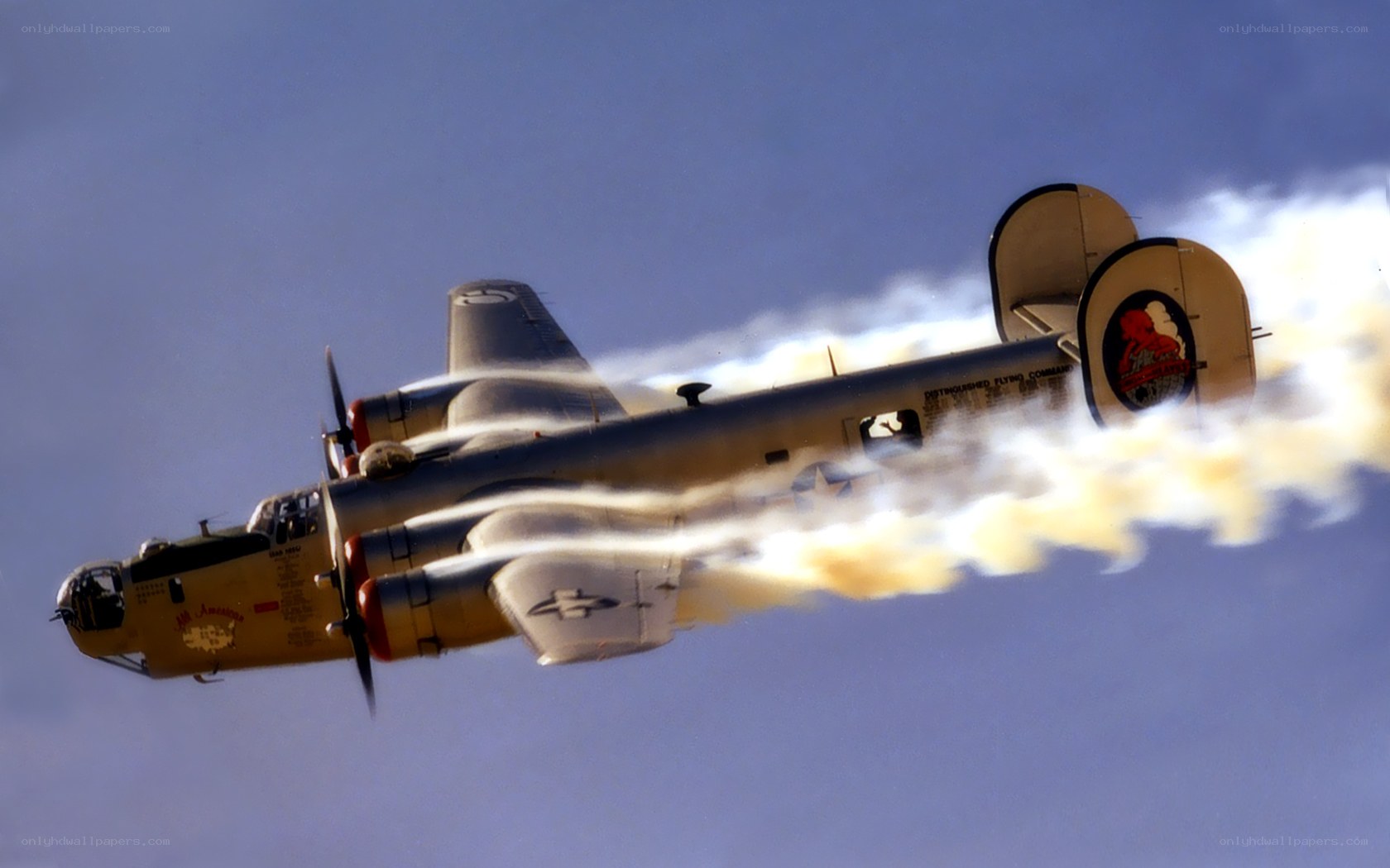 B-24 bomber in flight