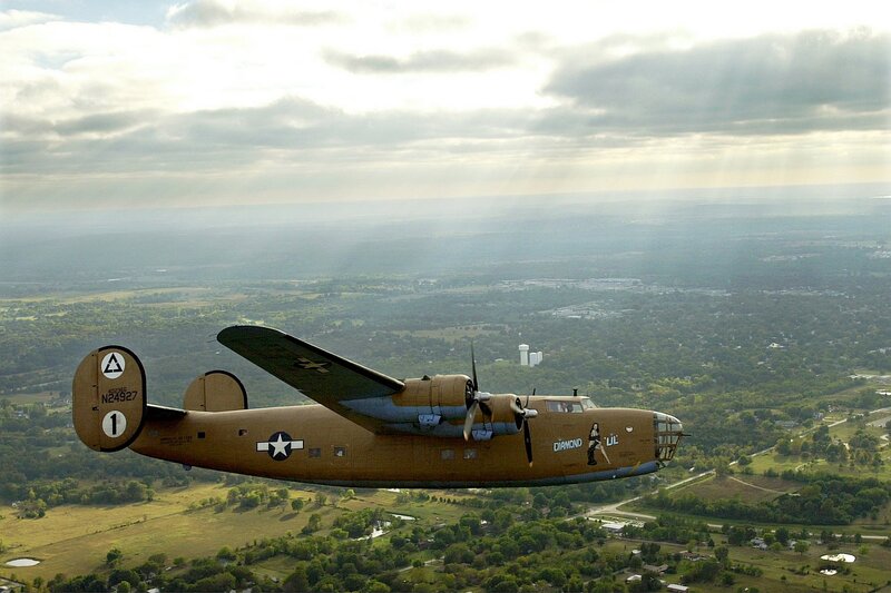 B-24 Liberator Bomber — Brown, Dramatic
