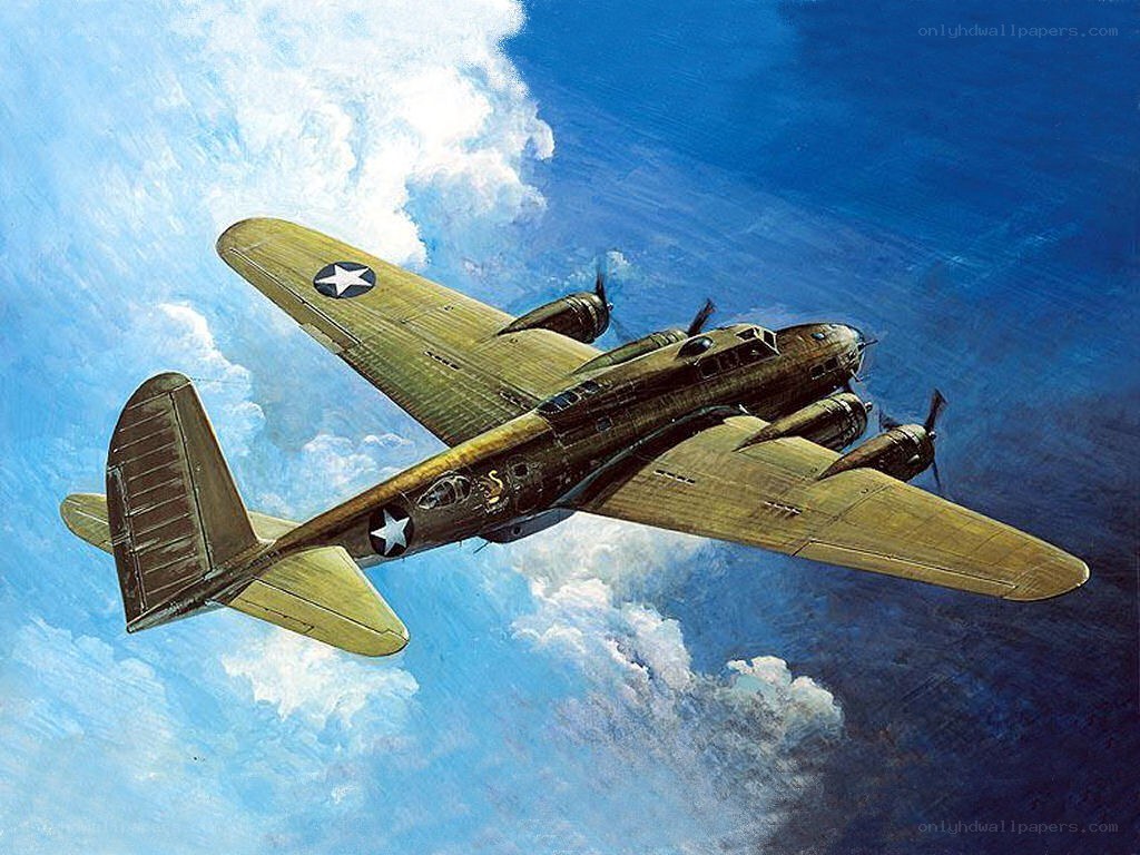 B-24 Liberator bomber in flight