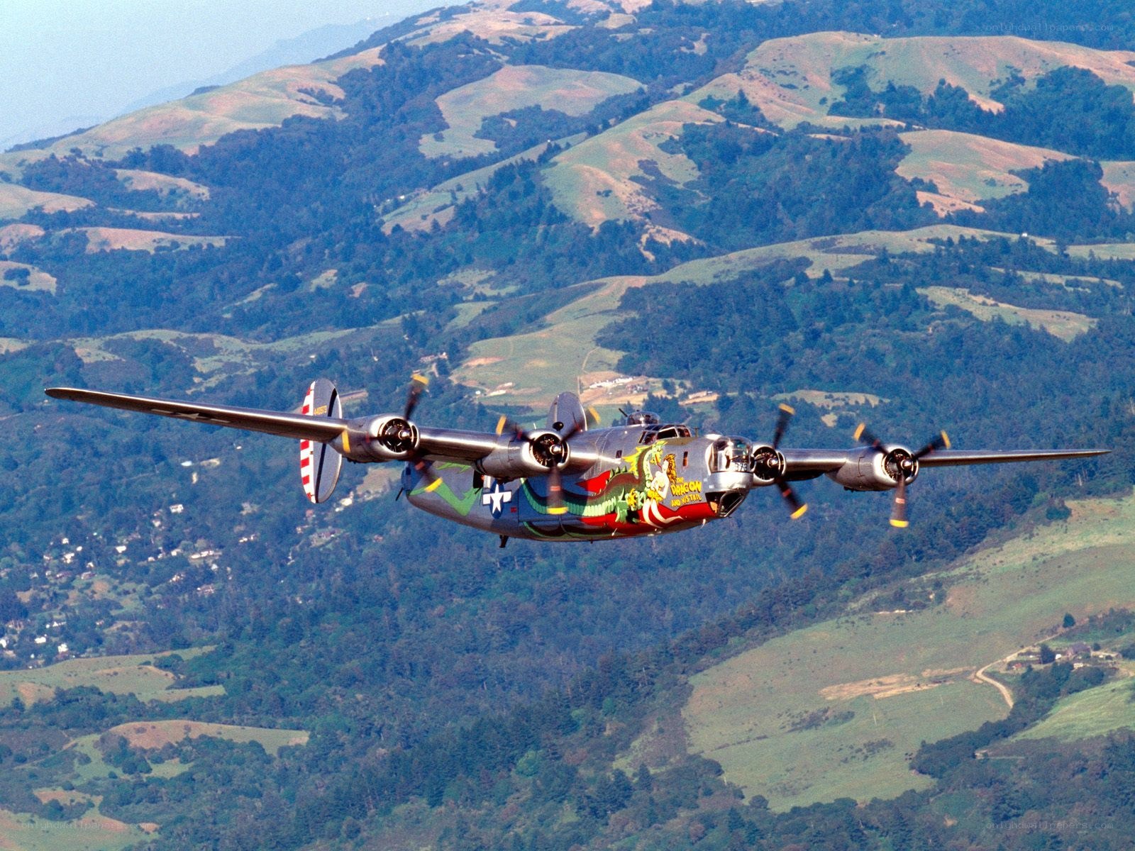 B-24 Liberator in flight
