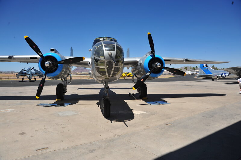 B-25 Bomber Aircraft — Blue