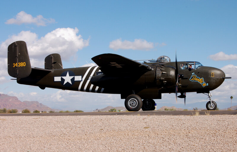 B-25 Bomber Aircraft — Brown
