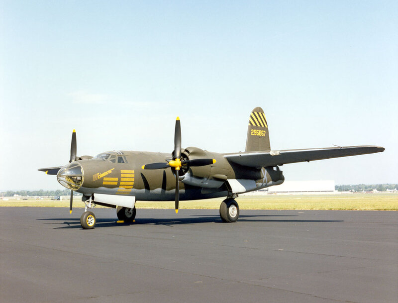 B-25 Bomber Aircraft — Green