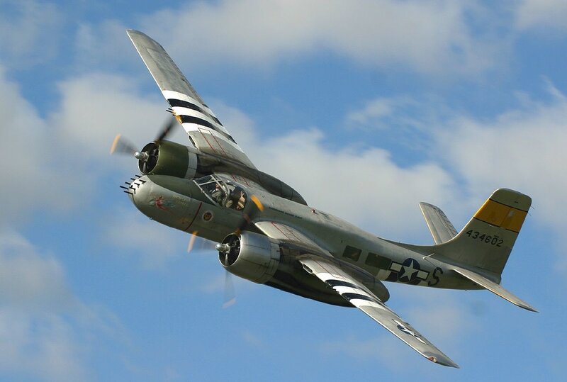 B-25 Mitchell Bomber — Blue