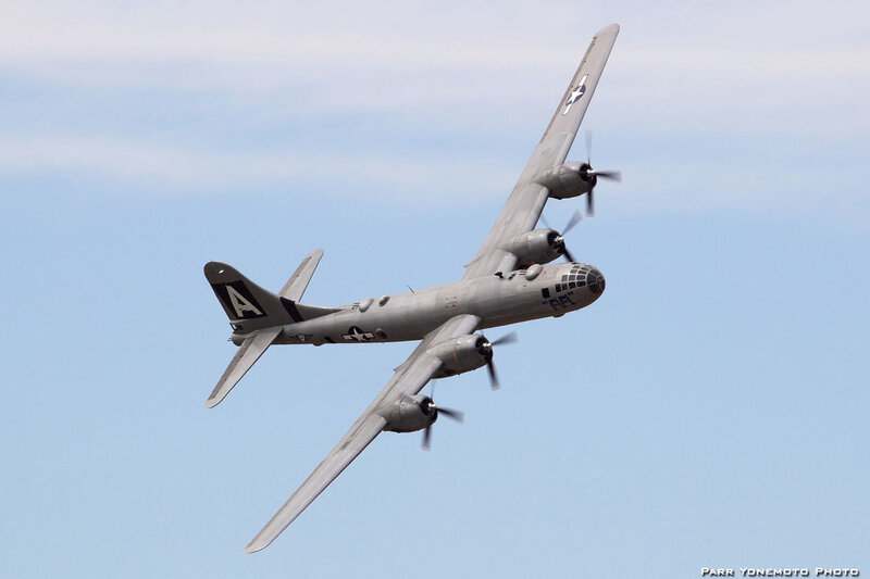B-29 Bomber Aircraft — Gray, Calm