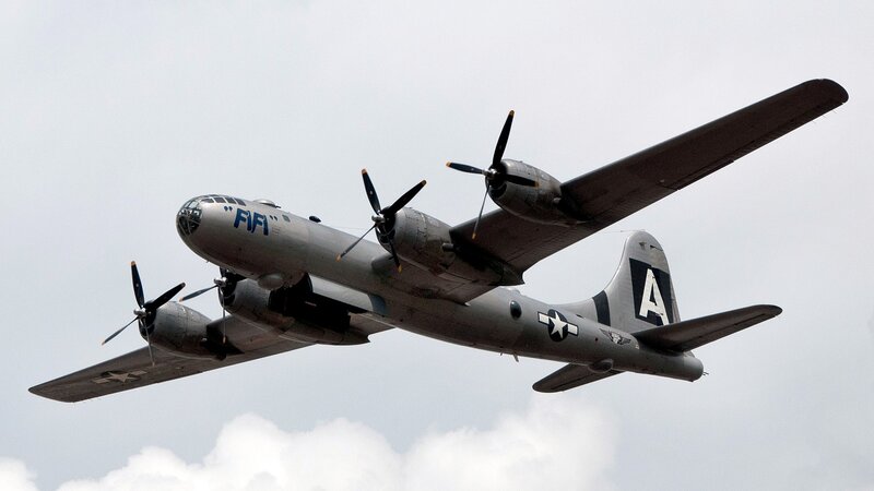 B-29 Bomber Aircraft — Gray, Neutral