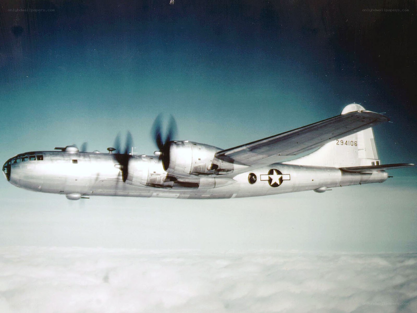 B-29 bomber in flight