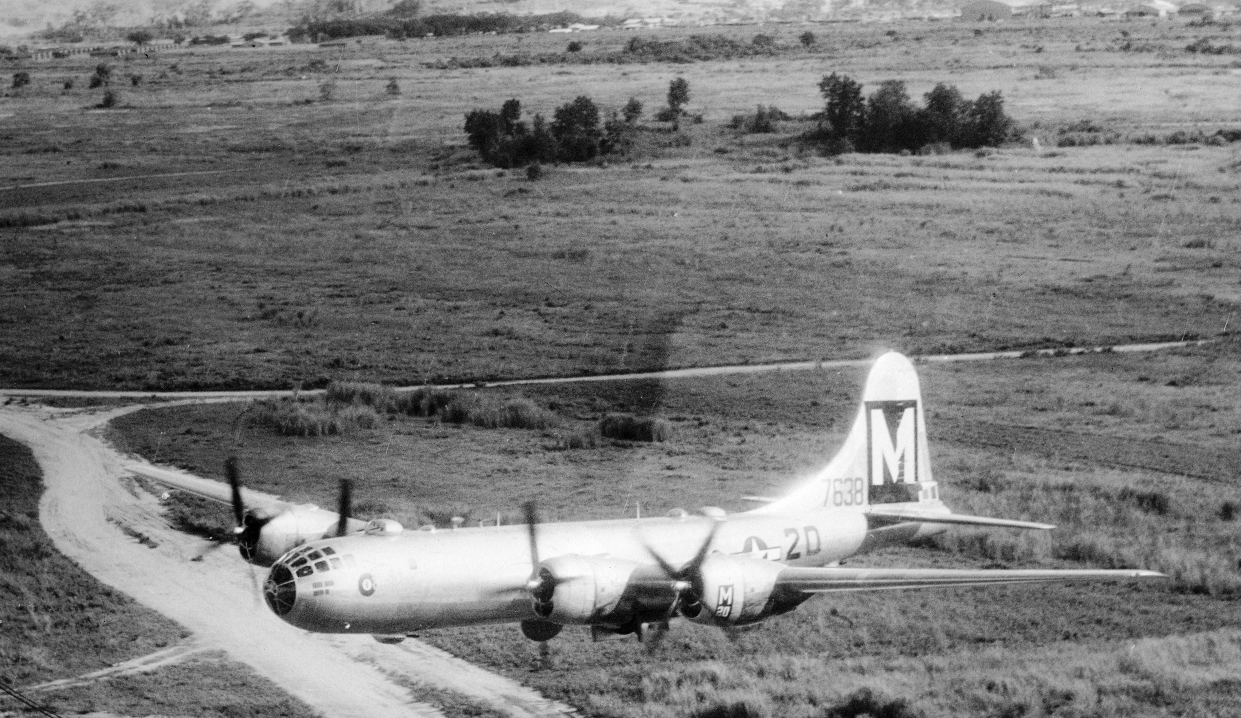 B-29 bomber in flight