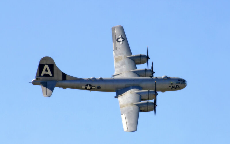 B-29 bomber in flight