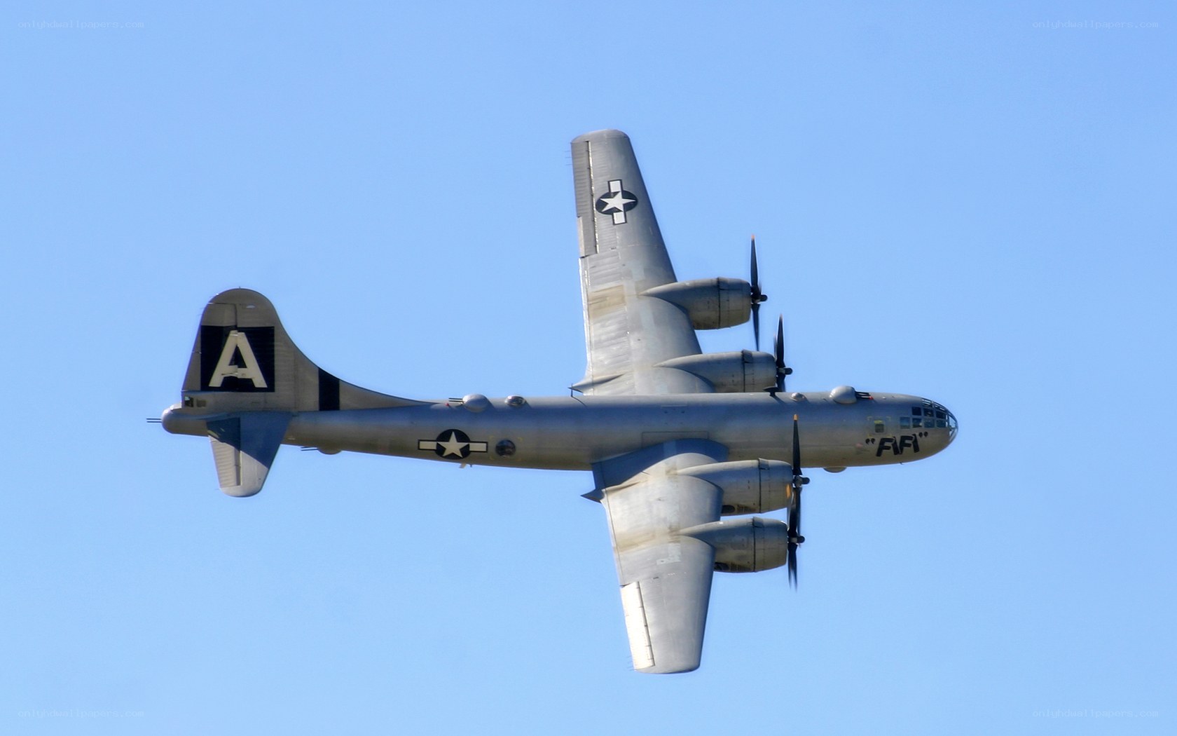 B-29 bomber in flight