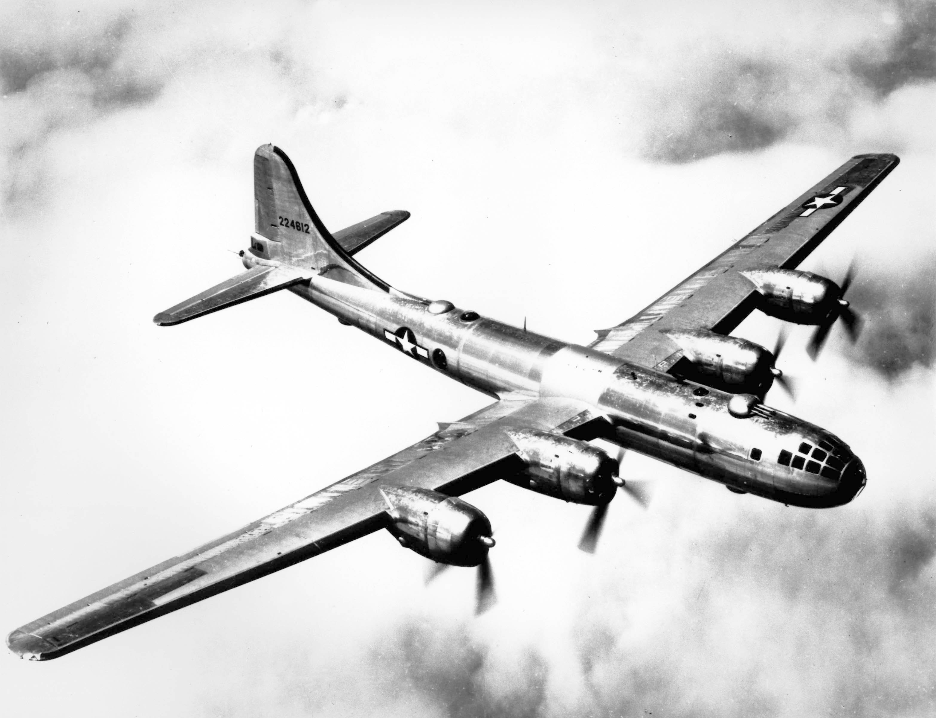 B-29 bomber in flight