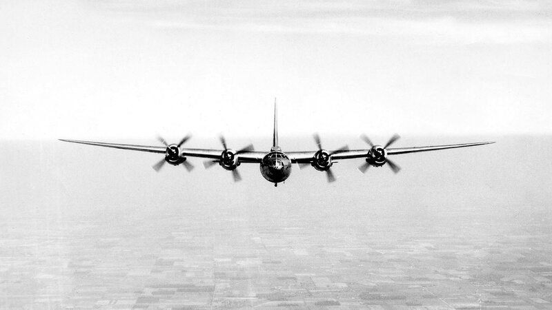 B-29 bomber in flight