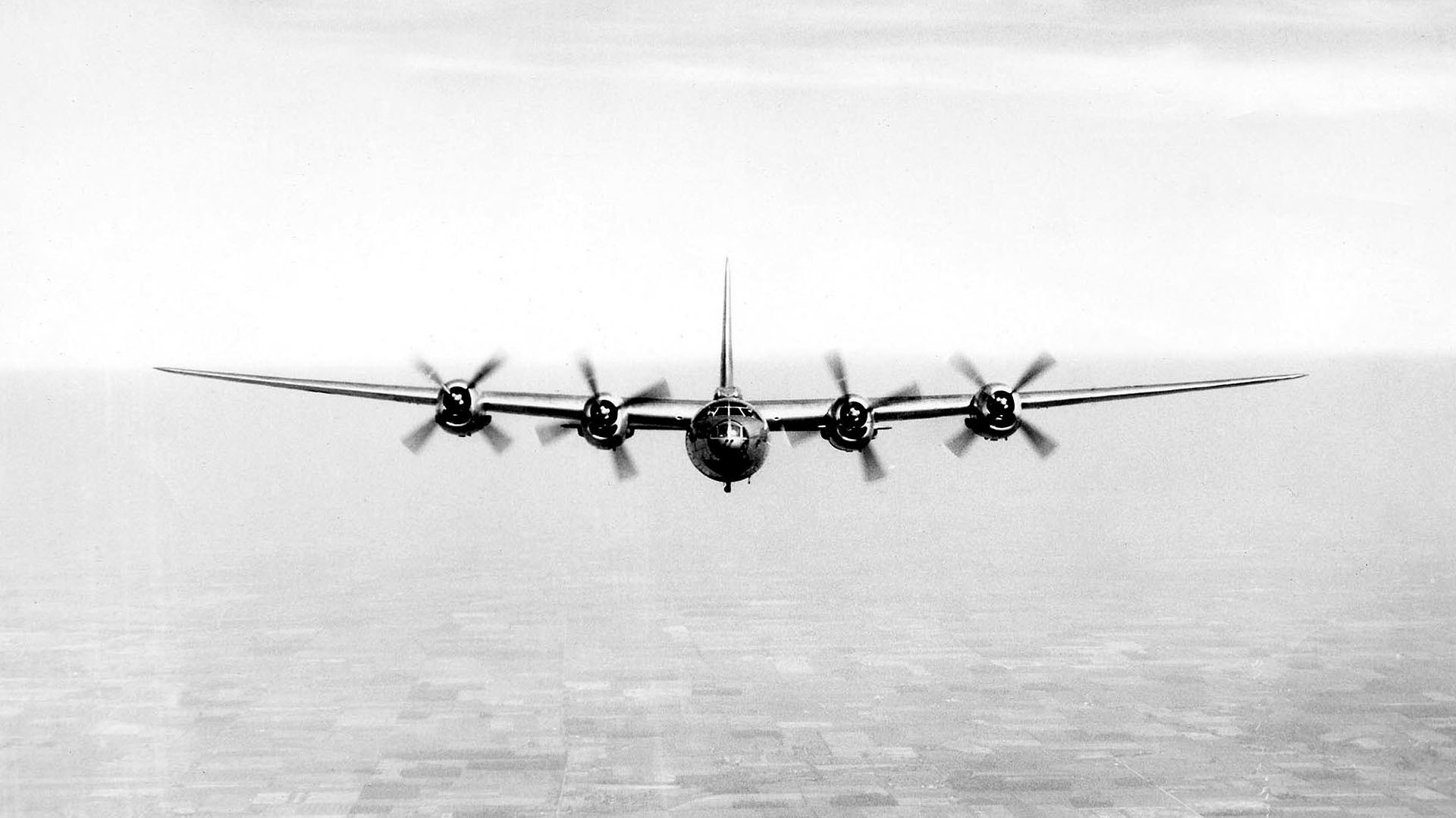 B-29 bomber in flight