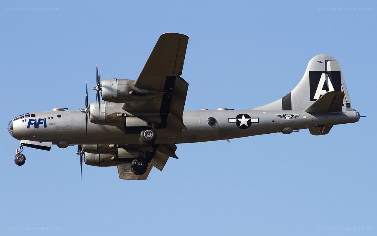 B-29 bomber in flight