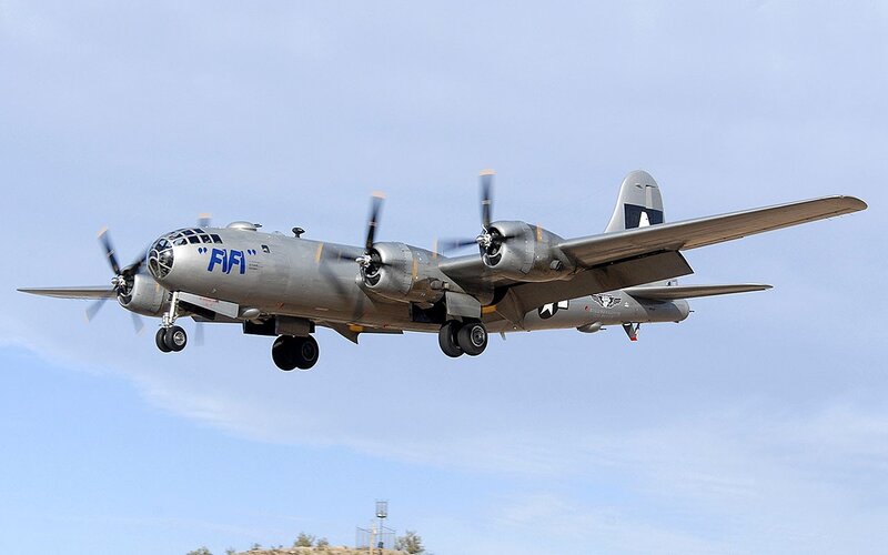 B-29 bomber in flight