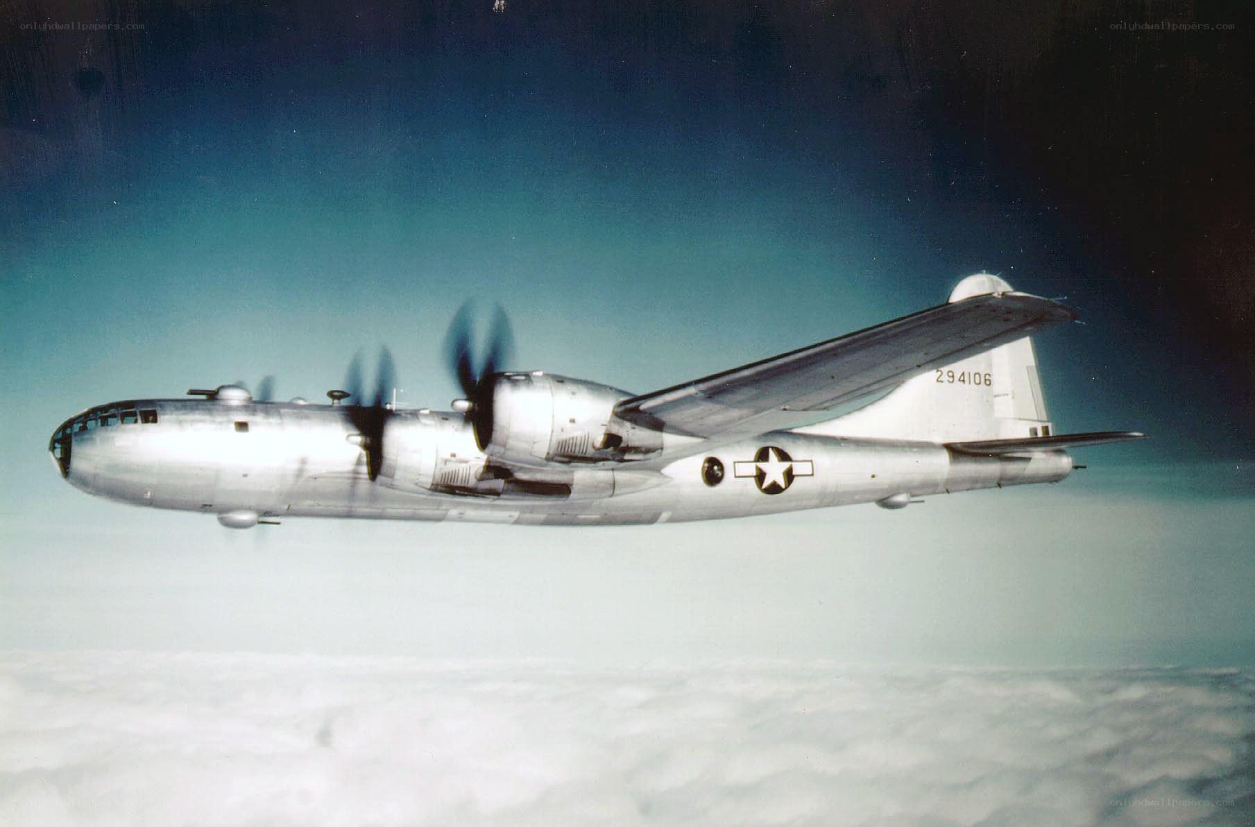 B-29 bomber in flight