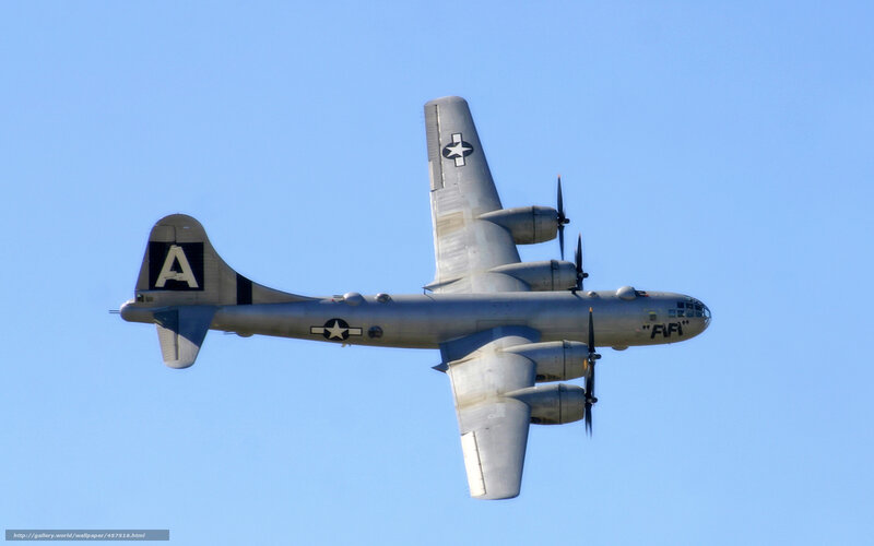 B-29 bomber in flight