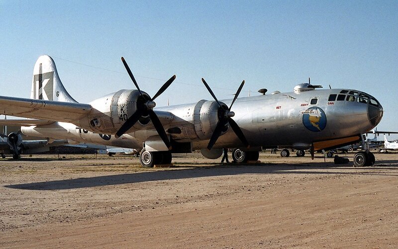B-29 bomber on display