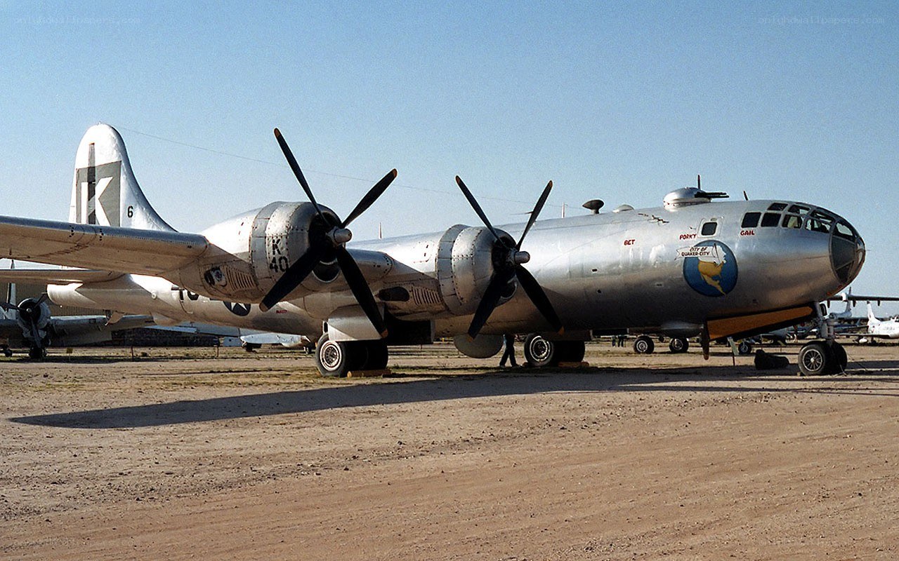 B-29 bomber on display