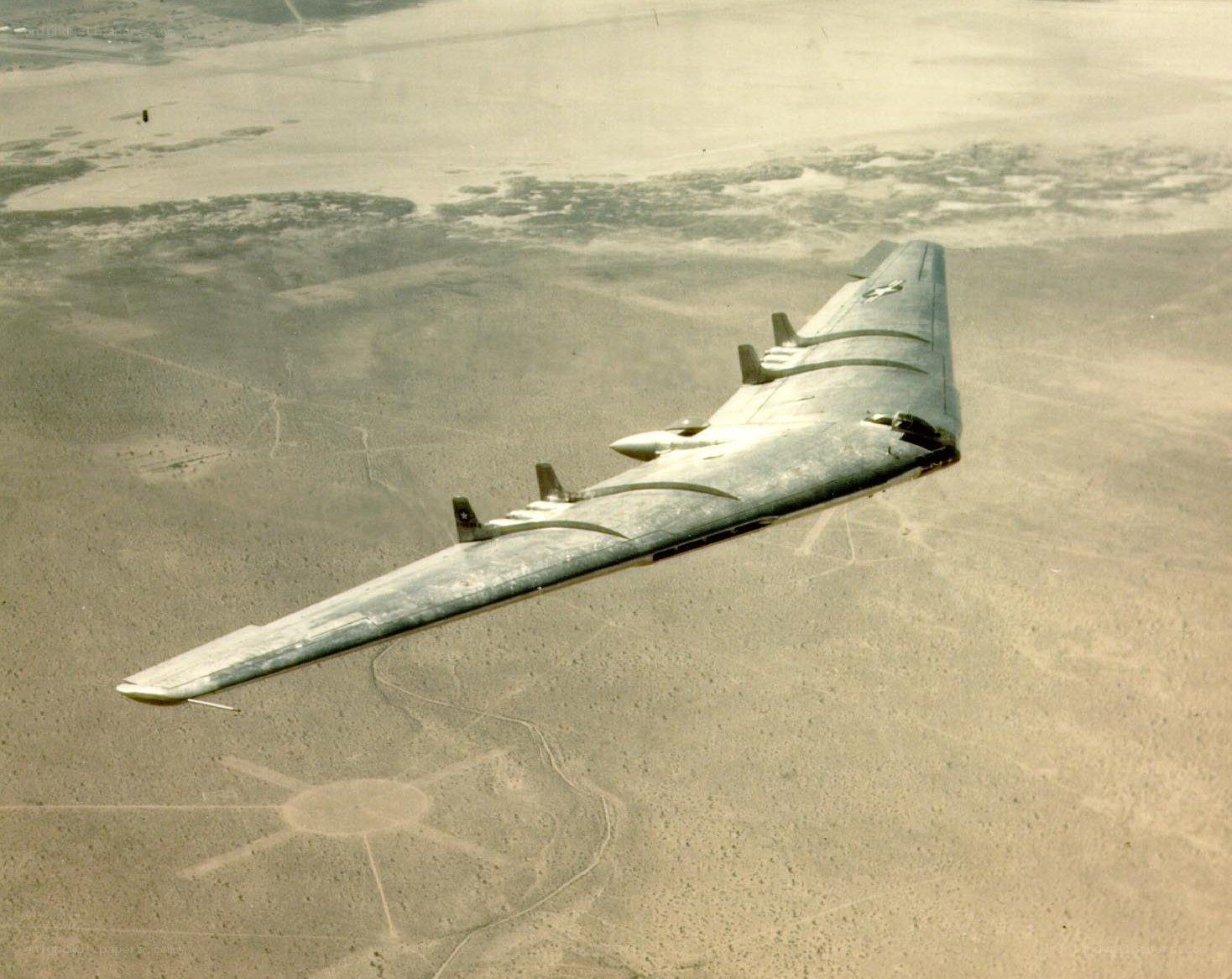 B-36 bomber in flight