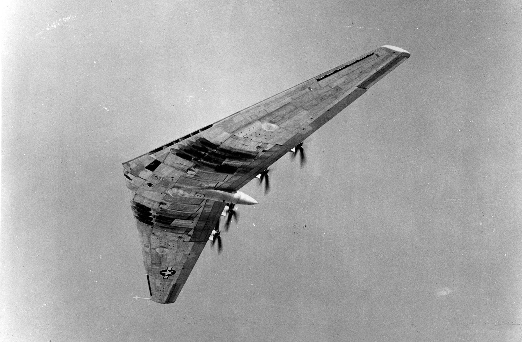 B-36 bomber in flight
