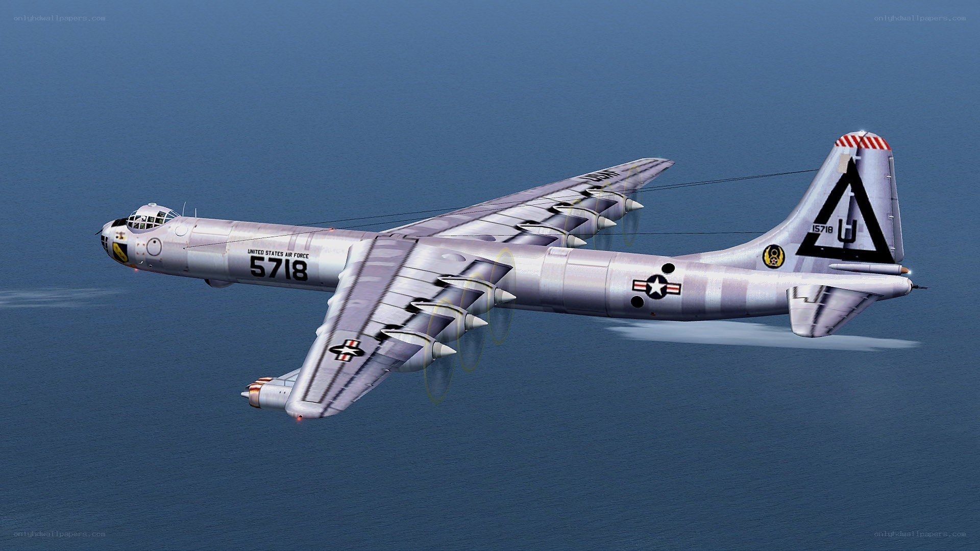 B-36 bomber in flight