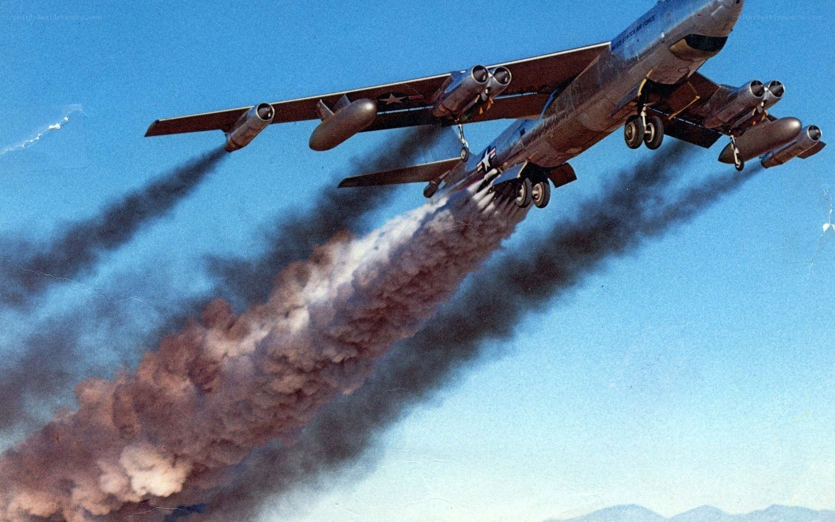 B-36 bomber in flight