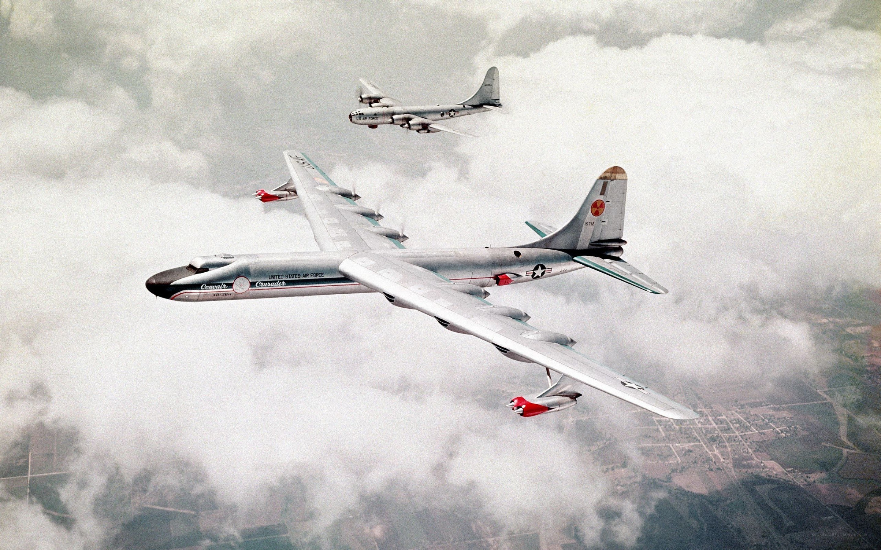 B-36 Peacemaker bombers in flight