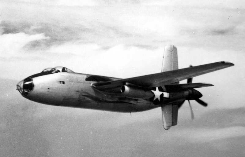 B-45 Tornado in flight