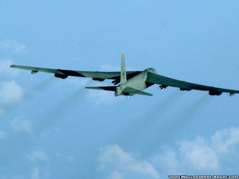 B-52 Bomber Aircraft — Blue, Calm