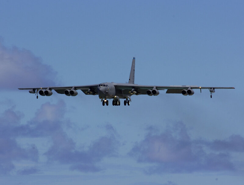 B-52 Bomber Aircraft — Blue