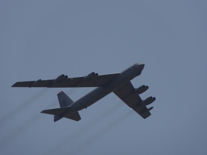 B-52 Bomber Aircraft — Gray, Calm