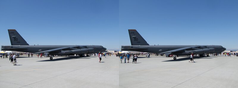 B-52 bomber at airshow