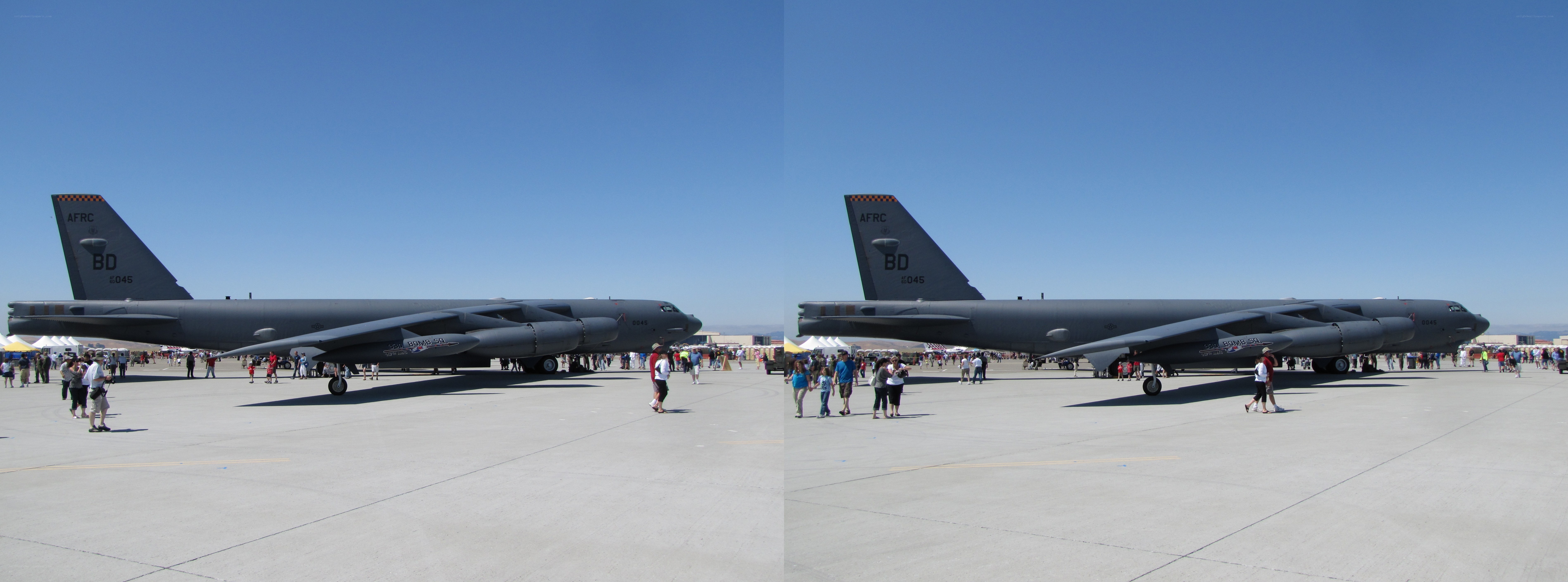 B-52 bomber at airshow