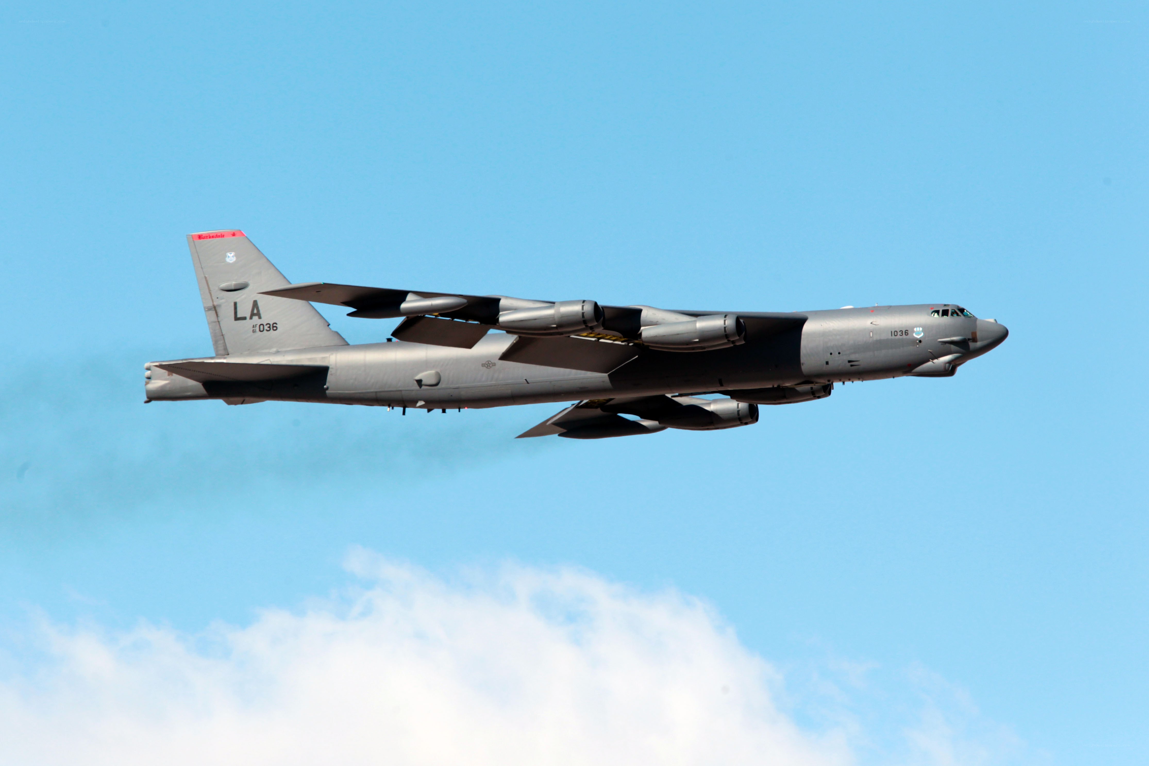 B-52 bomber in flight