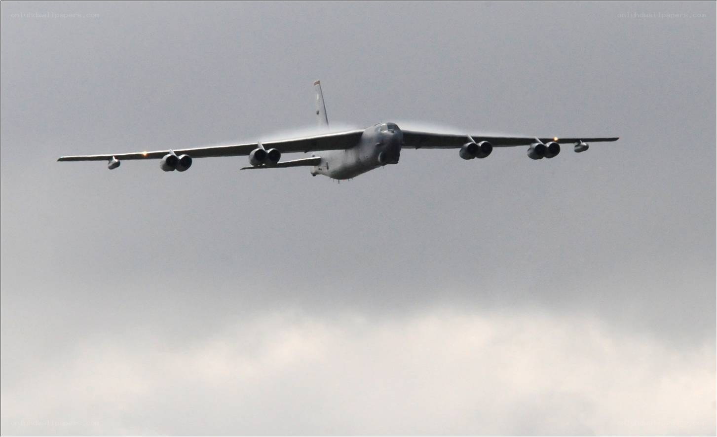 B-52 bomber in flight