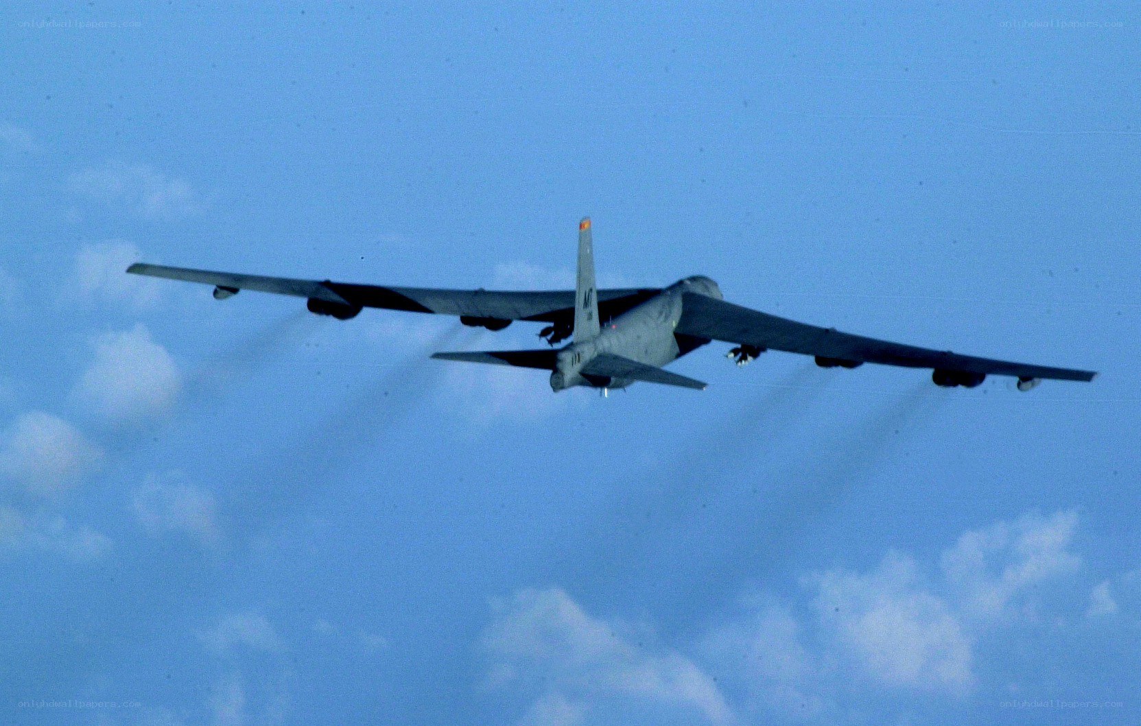 B-52 bomber in flight