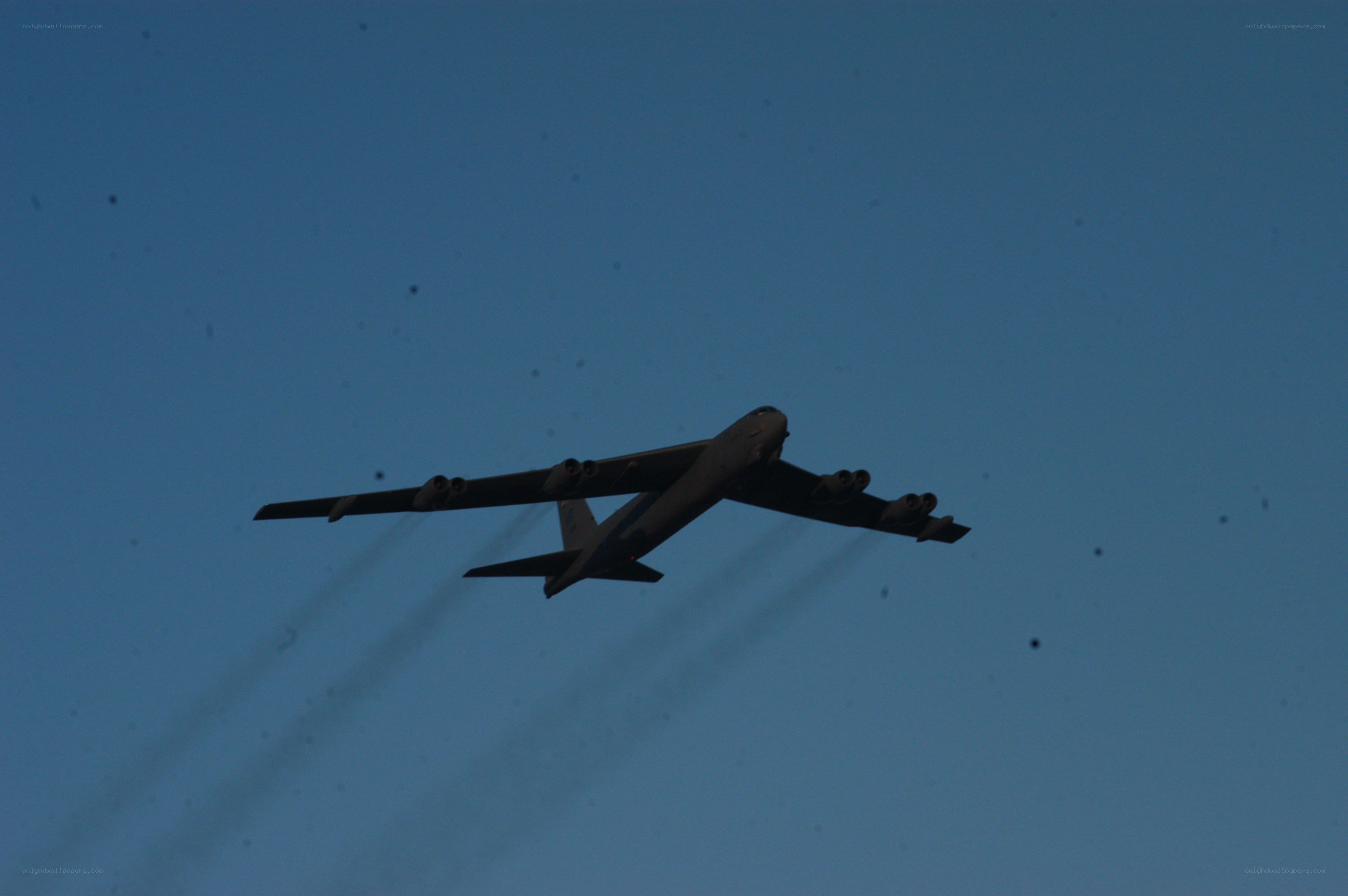 B-52 bomber in flight