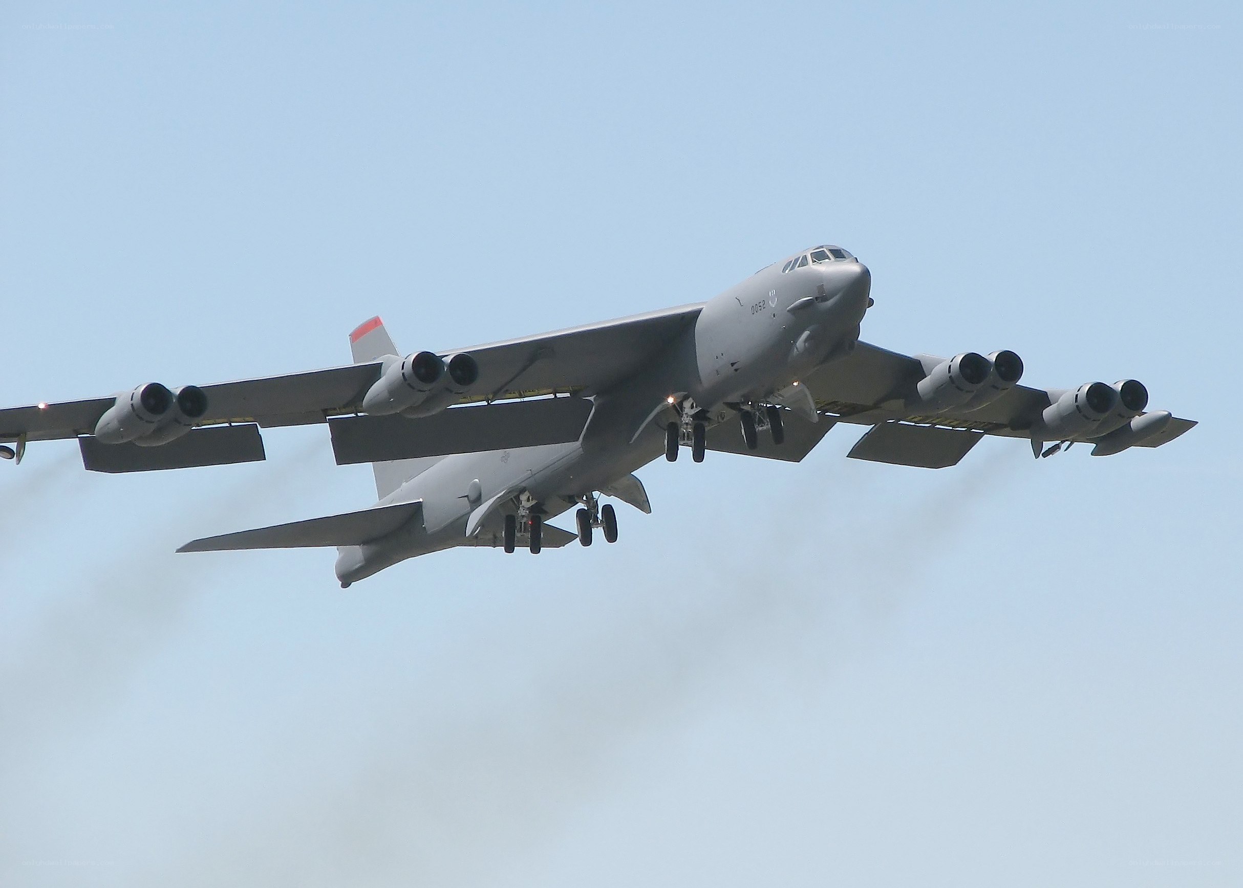 B-52 bomber in flight