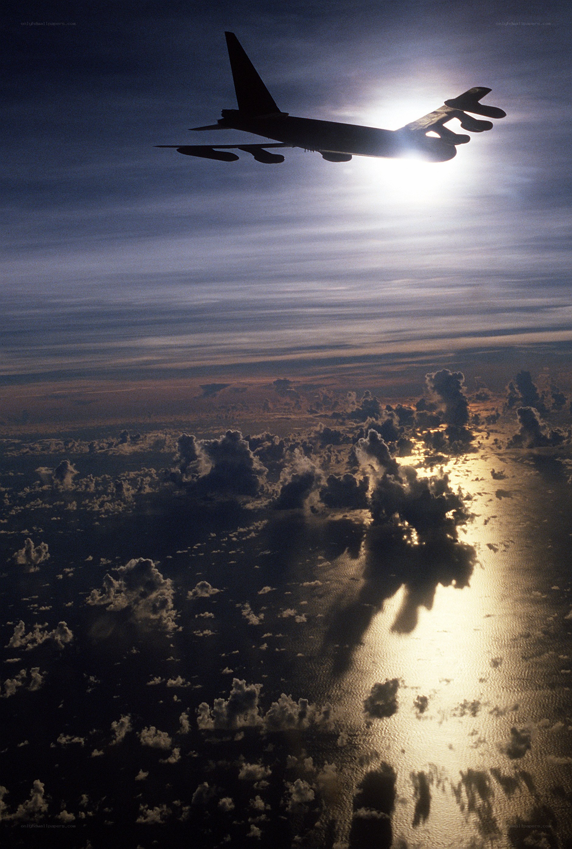 B-52 bomber in flight