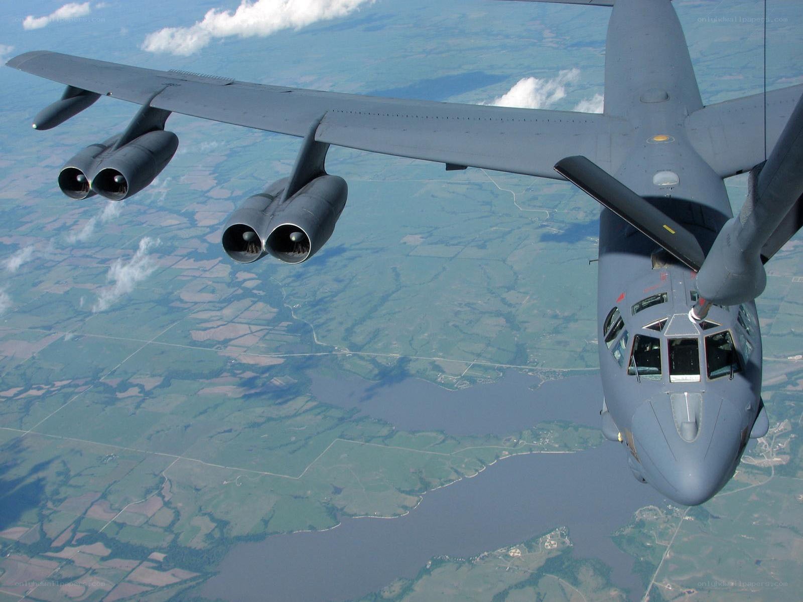 B-52 bomber in flight
