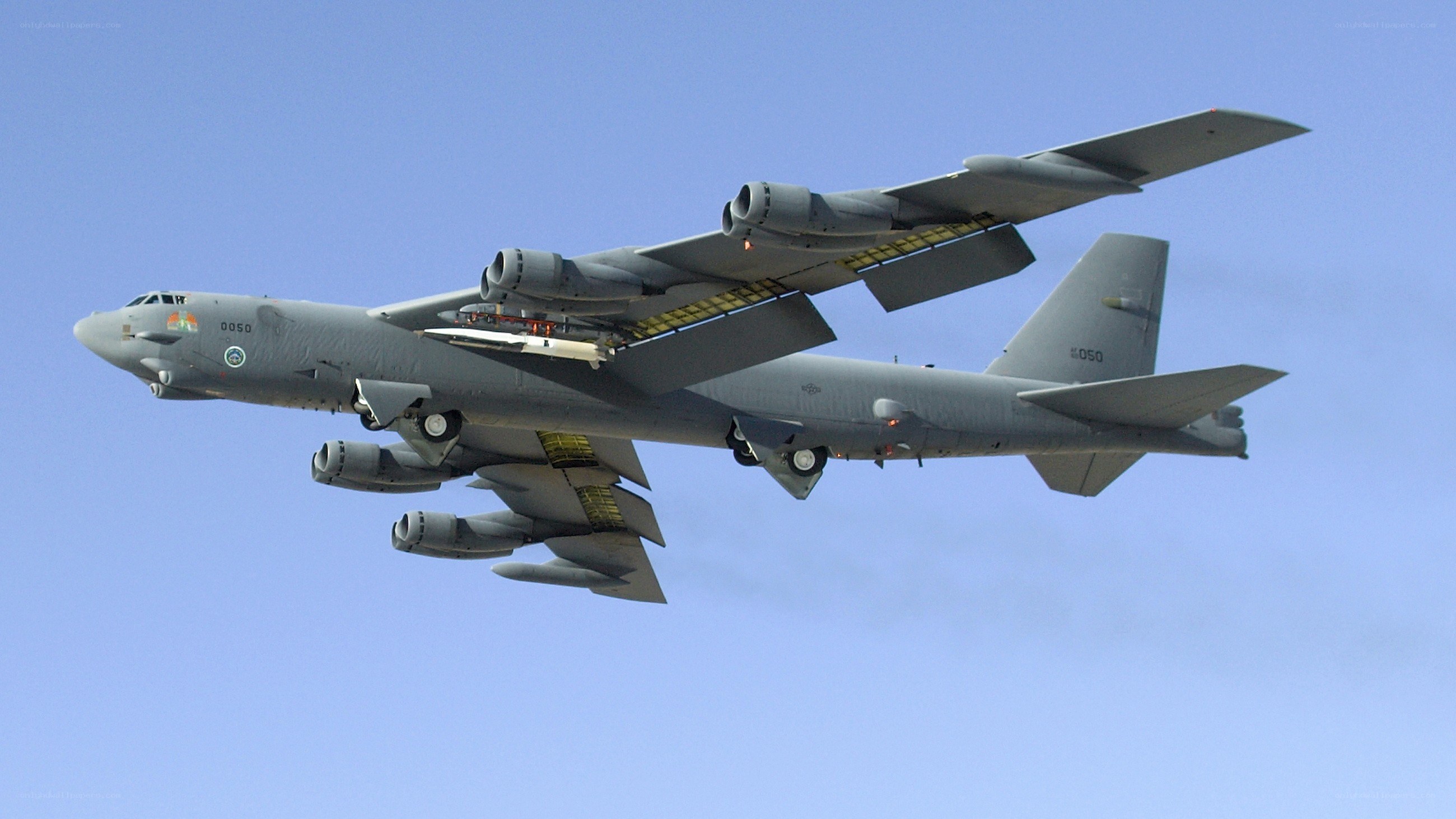 B-52 bomber in flight