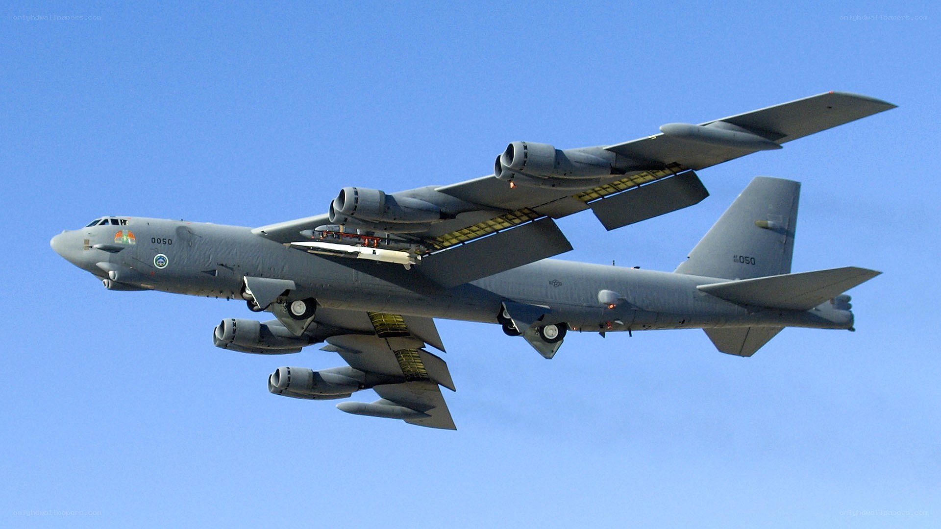 B-52 bomber in flight