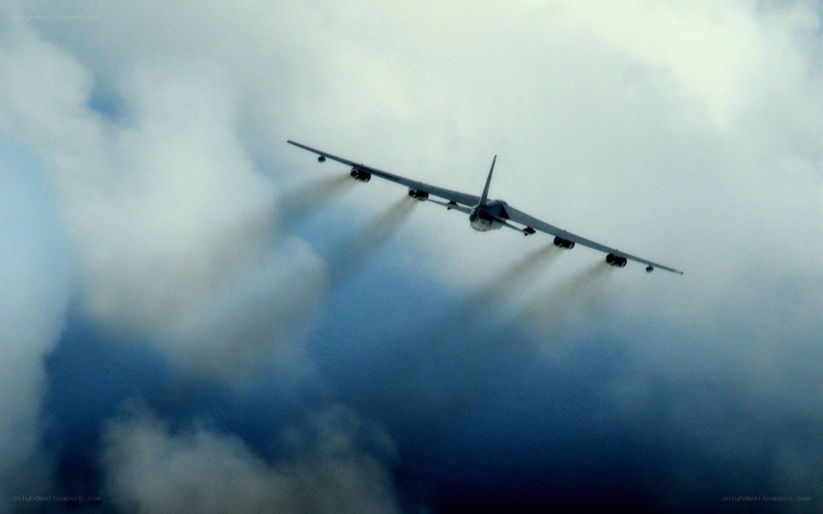B-52 bomber in flight